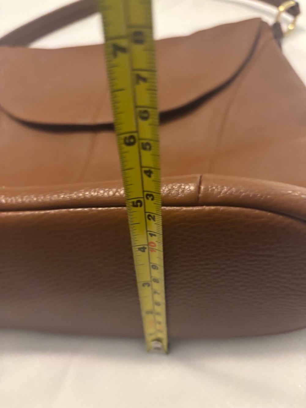 Vera Bradley Tan Pebbled 100% Leather Shoulder Hobo Floral interior desert boho - Picture 12 of 12